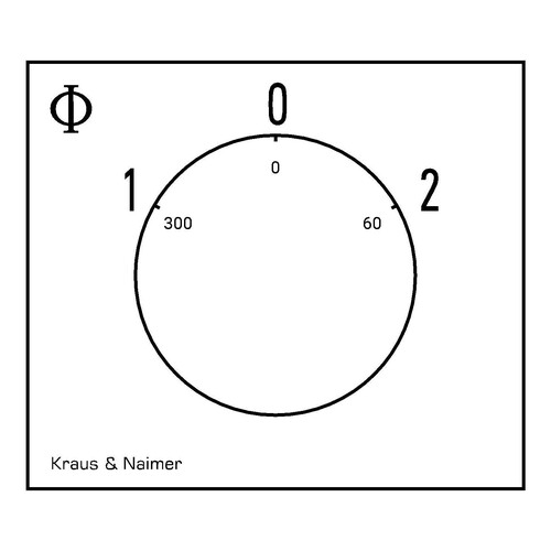 CA20-A213-VE21 Kraus u. Naimer Umschalter 1-0-2 4 Polig 25A Produktbild Additional View 1 L