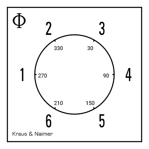 CH10 A233-600E Kraus&Naimer Stufenschalter 20A 1Pol. Fronteinbau Produktbild Additional View 1 L