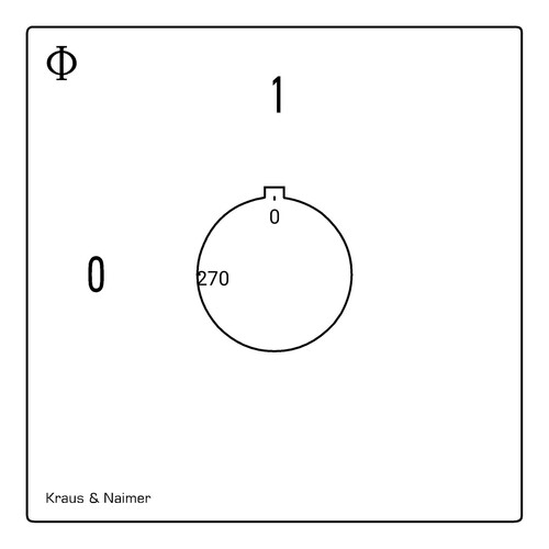 CA10 A290*A-V750 UE1 Kraus&Naimer Schlüsselschalter UP 1pol Produktbild Additional View 1 L