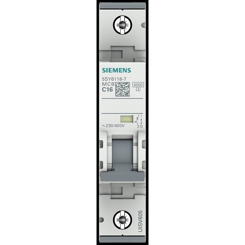 5SY6116-7 SIEMENS Leitungsschutz- Schalter C16A 1Polig 6kA Produktbild Additional View 6 L