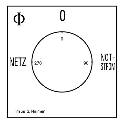 KG32A T903 VE2 F437 Kraus & Naimer Netz-0-Notstromumschalter 3-pol. 7,5kW Produktbild Additional View 1 L