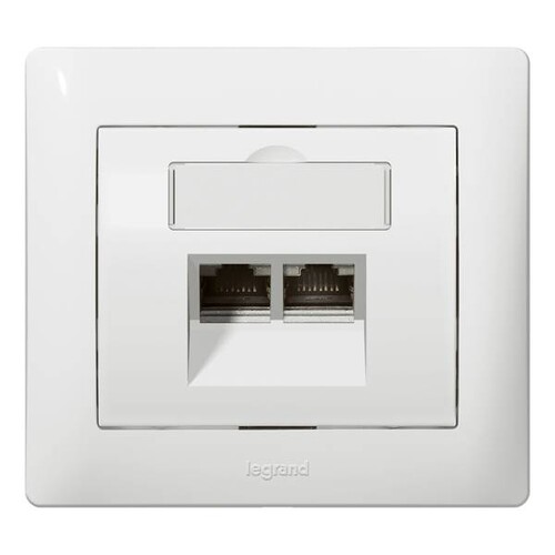 771058 Legrand UAE Zentralstück 2-fach Galea Life ultraweiß Produktbild Additional View 1 L