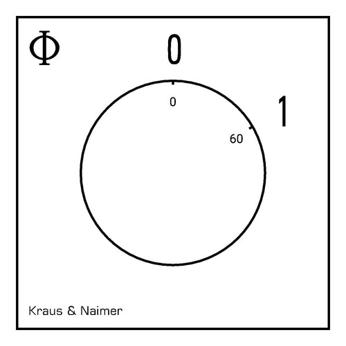 CA10 A201-620E Kraus&Naimer Ausschalter 2-pol. 20A Fronteinbau Produktbild Additional View 1 L