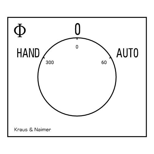 CG8 A210 VE21+F085 Kraus&Naimer Umschalter 1-pol. 20A Hand-0-Auto Produktbild Additional View 1 L