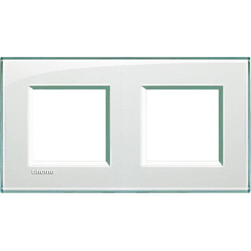 LNA4802M2KA Bticino Light Rahmen AQUAMARIN 2x2 Mod. Produktbild Additional View 1 L