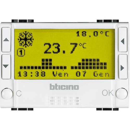 N4451 Bticino Chronothermostat Light Produktbild Additional View 1 L