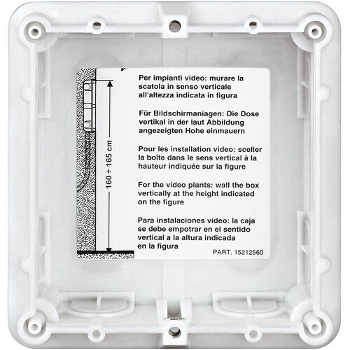 350010 Bticino Unterputzkasten 1 Module Produktbild Additional View 1 L