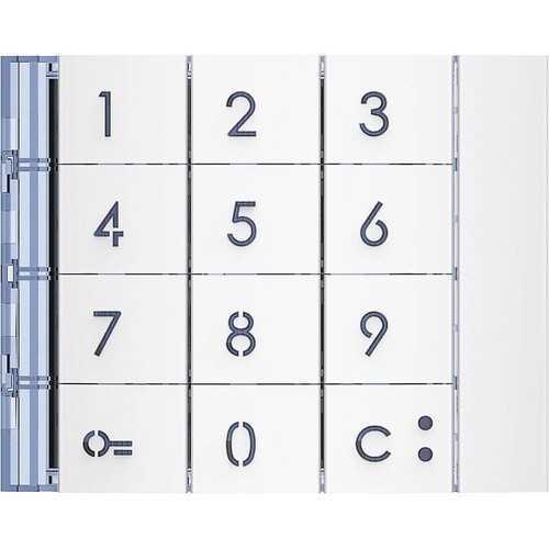 353002 Bticino Frontblende Codelock-/ Zehnertastatur Allwhite Produktbild Additional View 1 L