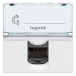 078731 LEGRAND MSC Tel.dose 1f. RJ11 2mod ws Produktbild Additional View 1 S