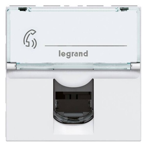 078731 LEGRAND MSC Tel.dose 1f. RJ11 2mod ws Produktbild Additional View 1 L