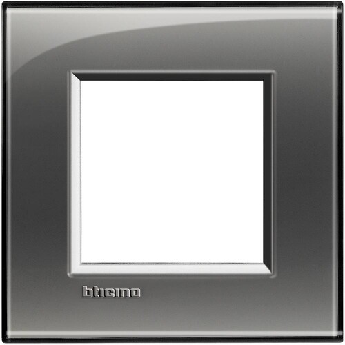 LNA4802KF BTICINO Light Rahmen RAUCHGRAU 2-mod Produktbild Additional View 1 L