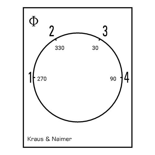 CG4A231VE21 KRAUS&NAIMER 1pol. 10V Stufenschalter ohne O-Stellung 4-Stufen Produktbild Additional View 1 L