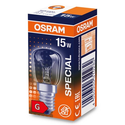 310282 Osram SPC.T26/57 CL 15W E14 Spezialglühlampe 230V FS1 EEI:E Produktbild Additional View 3 L