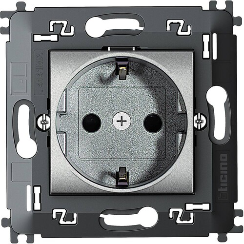 NT4141MA BTICINO Steckdose + Tragring SL Tech Produktbild Additional View 1 L