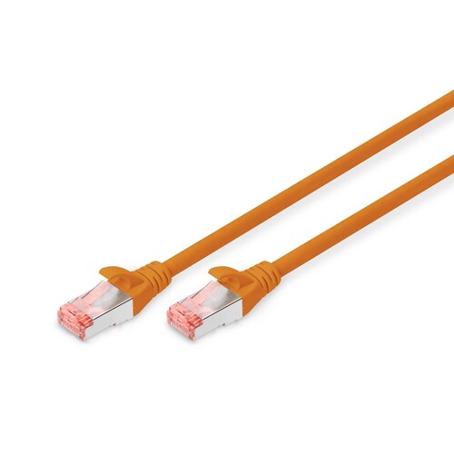 DK-1644-010/OR Digitus Patchkabel Cat.6 S/FTP 1,0m Orange Produktbild Additional View 1 L