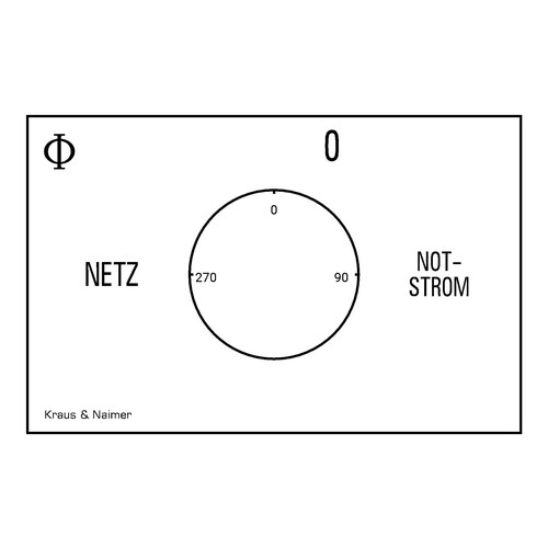 KG105 K900 VE2 F437 K&N Notstromum- schalter 3-pol. Schnappbef. Produktbild Additional View 1 L