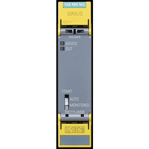 3SK1111-1AB30 Siemens Sicherheitsrelais 24V AC/DC 3S mit Relais-Meldekreis 1Ö Produktbild Additional View 4 L