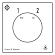 CA10 A220 PNL1 Kraus und Naimer 1 pol. Wechselschalter 1-2 ohne 0 Stellung Produktbild Additional View 1 S