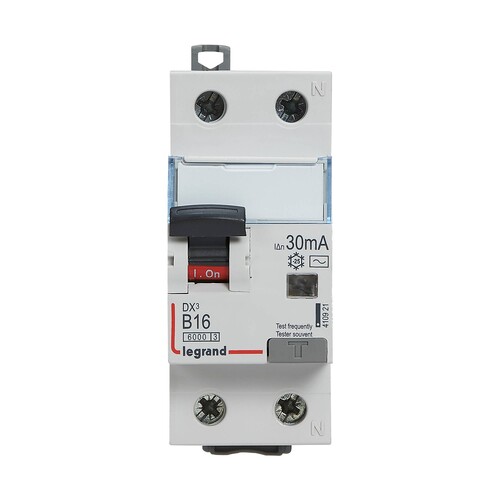 410921 Legrand DX3 FILS B16A 1P+N 6KA 30MA AC FI/LS-Schalter Produktbild Additional View 2 L