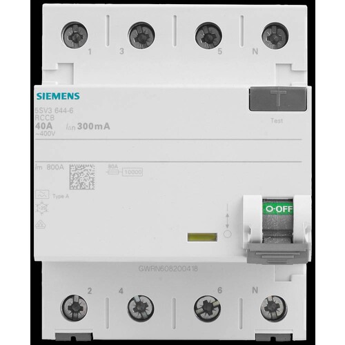 5SV3644-6 Siemens FI TYP A 40/4 300MA 4TE Produktbild Additional View 4 L