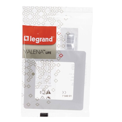 754001 Legrand Valena Life 1-fach Rahmen ultraweiß Produktbild Additional View 1 L