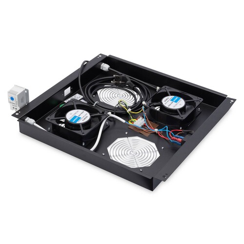 DN-19-FAN-2-B-N Digitus Dachlüftereinhei für 19" mit 2 Lüfter, inkl.RTR, RAL9005 Produktbild Additional View 6 L