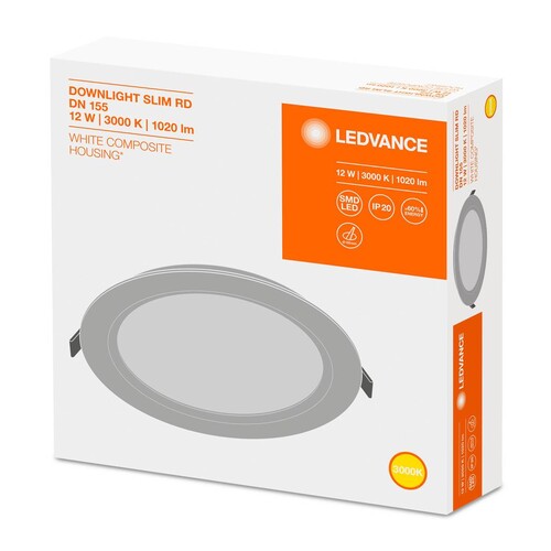 4058075079038 Ledvance DL SLIM DN155 12W/3000K WT IP20 Produktbild Additional View 6 L