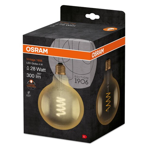 4058075092136 Osram 1906LEDGLOBE 5W/820 230VSFIL E27FS1 Produktbild Additional View 4 L