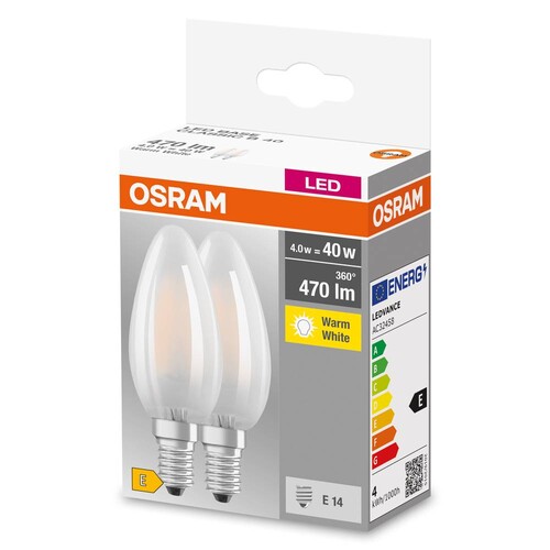 4058075803930 Osram BASECLB40 4W/827 230VGLFR E14 FS2 OSRAM Produktbild Additional View 4 L