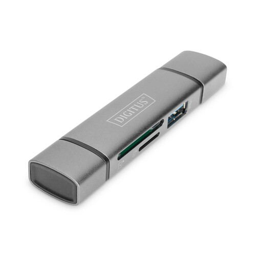 DA-70886 Digitus Dual Card Reader Hub USB C / USB 3.0, OTG Produktbild Additional View 7 L