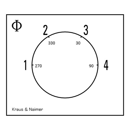 CG8.A251.VE21 Kraus&Naimer Stufenschalter 2.pol 1-2-3-4 Produktbild Additional View 1 L