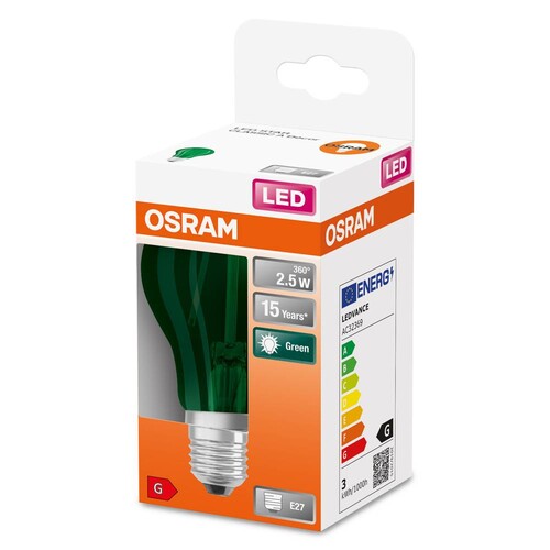 4058075433984 Osram LEDSCLA15 2,5W/175 230V GN E27 FS1 Produktbild Additional View 3 L