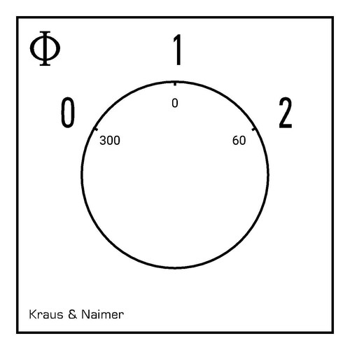 CA20.A440.E K&N Dahlanderschalter 1-Drehrichtung 0-D-YY, 4-Loch,25A 7,5kW Produktbild Additional View 1 L