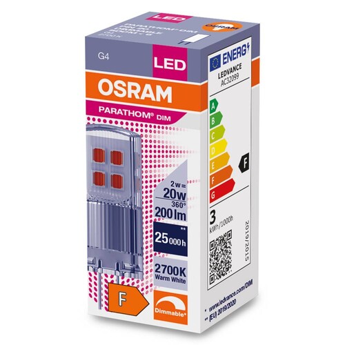 4058075622388 Osram LEDPPIN20D CL 2W/827 12V G4 FS1 Produktbild Additional View 3 L