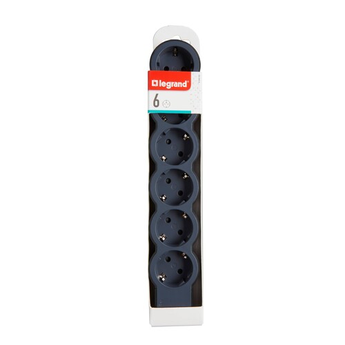 694580 Legrand Flache Steckdosenleiste 6x Steckdose, ohne Kabel Kabel Farbe: S Produktbild Additional View 1 L