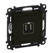 756312 Legrand Valena Life 2xUSB Typ A Ladedose 2400mA Farbe: Schwarz Produktbild 1 S