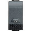 L4042N Bticino Taster Klingelsymbol 1M Anthrazit Produktbild 1 S