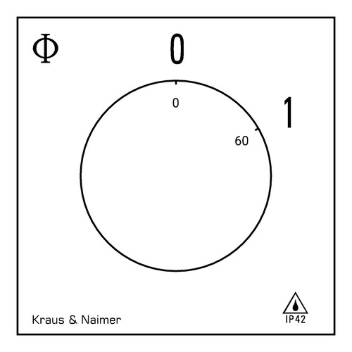 CA20.A203.PNL4 Kraus & Naimer Ausschalter,4polig,60°,AP Gehäuse IP42 Produktbild Additional View 1 L