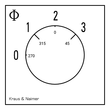 CH10.A261.E Kraus & Naimer Stufenschalt.,2pol.,3 St.m.0,4-Lochbef. Produktbild Additional View 1 S