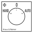 CG4.A212.FS2.F085 K&N Umschalter 3-pol. m. Schild 30x30mm Fronteinbau Produktbild Additional View 1 S