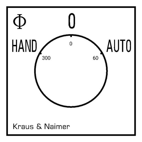 CG4.A212.FS2.F085 K&N Umschalter 3-pol. m. Schild 30x30mm Fronteinbau Produktbild Additional View 1 L