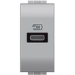 NT4192C Bticino LivingLight USB- Ladesteckdose 1-modulig mit 1x USB-C in Produktbild Additional View 1 S
