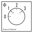 CG4.A281.E Kraus & Naimer Stufenschalter 0-3, 3-polig, 0-1-2-3, Fronteinbau 2-Lo Produktbild 1 S