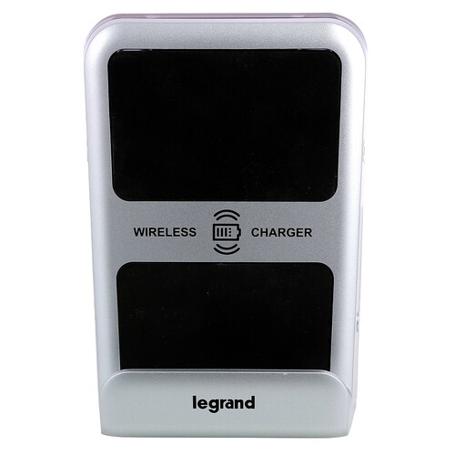 077699L Legrand MSC Wireless Charging Einbau, 10W Leistung, IK08 IP44/43, 80mm Produktbild Additional View 1 L