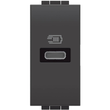 L4192C Bticino LivingLight USB- Ladesteckdose 1-modulig mit 1x USB-C in Produktbild Additional View 1 S