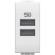 N4191AA Bticino LivingLight USB- Ladesteckdose 1-modulig mit 2x USB-A in Produktbild 1 S