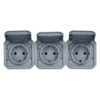 069578L Legrand Plexo New Einsatz 3fach vorverdrahtete SSDO horizontal, SL, EB, Produktbild Additional View 1 S