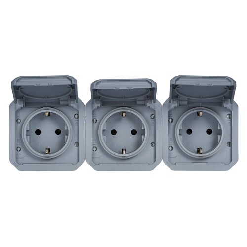 069578L Legrand Plexo New Einsatz 3fach vorverdrahtete SSDO horizontal, SL, EB, Produktbild Additional View 1 L