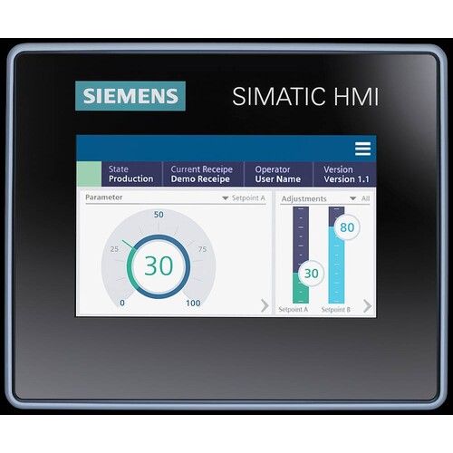 6AV21233DB320AW0 Siemens SIMATIC HMI MTP400 Unified Basic Produktbild Additional View 4 L