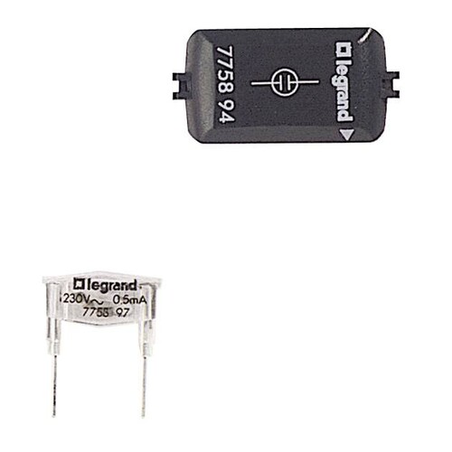 775894 LEGRAND GLIMMAGGREGAT 230V 0,5MA GRÜN PRO 21 GRÜN LEUCHTEND Produktbild Additional View 1 L